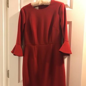 Reddish flare sleeve dress